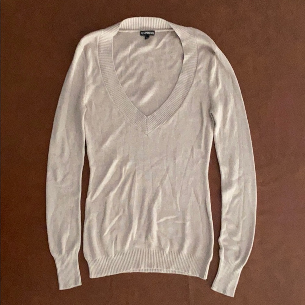 Express Women’s Deep V-Neck Sweater